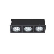 국산 멀티매입 CDM 3구 타공160x480 사각매입등 다운라이트 CDM안정기 및 CDM램프별매, 멀티매입 CDM 3구 블랙