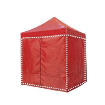 DZB 캐노피 천막 2M 벽면만 1면 민자 지퍼 바람막이, DZ일반지퍼2M 크림