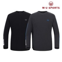 엠유스포츠 [엠유스포츠] 남성 로고 프린트 티셔츠 (MU21722PN61)