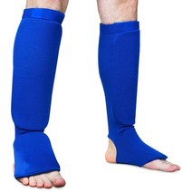 태권도 보호대 호구 겨루기 다리 통기성 스티커 발 양말 전문 보호 장비 세탁 가능 복싱 블랙, [08] BlueM