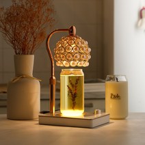 캔들백화점 리얼 라벤더 천연 캔들 460g + 사라워머 선물세트, 사라워머(실버 화이트)