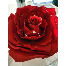 플라워lee 에바폼 로즈 대헝 장미한송이 자이언트 꽃다발(무료배송) 화이트데이 졸업 입학 생일 꽃다발