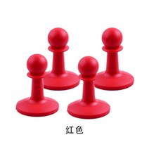 텐트폴대 수리 타프 캠핑 야외 보호 모자 Tpr 가드 캐노피 텐트 기둥 지원 천막 막대 천둥 방지 캡 번개 4 개, Red