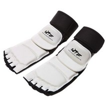 어린이 성인 반 손가락 싸움 권투 장갑 미트 산다 가라테 샌드백 보호대 MMA 무에타이 킥 복싱 훈련 흰색, 05 XL, 02 Foot Protector