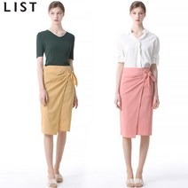 리스트 리스트 벨트 디테일 랩라이크 스커트_TWWSKJ60110_CO