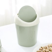 청소용품전문점 라이프 미니휴지통 green 스윙형쓰레기통