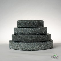 장수곱돌 원형누름돌 김치 오이지 무우 피클 고추 궁채 장아찌 그릭요거트, 120x30mm