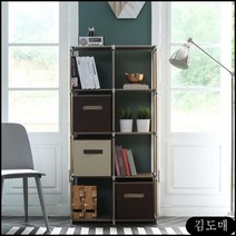 KP 8단선반 보조 책장 다용도 선반장 보조수납장 인테리어 조립 공간박스 DIY, KDM 베이지