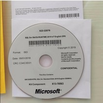 윈도우 서버 MS SQL Win server 2022 2019 2016 스탠다드 표준판 영문판 라이센스 동봉, Server2019 데이터 센터 에디션