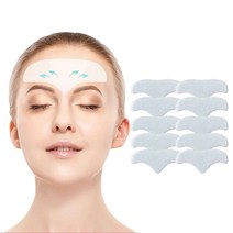 주름 패치 리프팅 기미 제거 스팟 눈밑 눈가 미간 이마 목 아이 팔자 얼굴 주름 제거 스티커 얼굴 실리콘 이마 주름 패치 재사용 가능한 넥 아이 패치 안티 에이징 페이스 리프팅, 10pcs 이마 패치