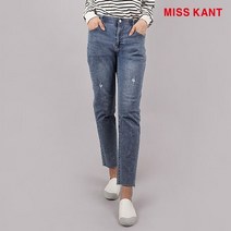 미스칸트 미스칸트 솔트 워싱 밴딩 배기 데님 팬츠_KOPTM907