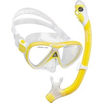 Cressi Pegaso & Iguana Dry 투명/핑크 5540125301, Yellow/White