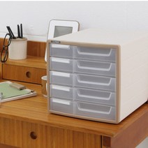 유니크 5단 서류함/서류 정리함/서류함서류받침/서류보관함/문서보관함/소품함/수납함/5단 서랍장/멀티박스/문구/사무실용품/파일꽂이/화일꽂이/파일/화일/오피스, 베이지