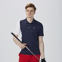 네레토 남성 골프웨어 PK 반팔 티셔츠 절개 포인트