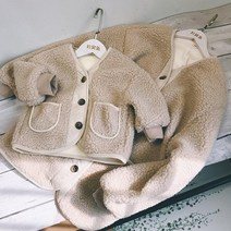 엄마랑 아이랑 커플 털자켓 아이사이즈