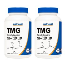 뉴트리코스트 TMG 트리메틸글리신 750mg 캡슐 글루텐 프리, 120개입, 2개