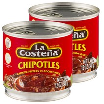 라코스테냐 치폴레 페퍼 인 아도보 소스, 340g, 2개