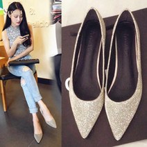 반짝이 플랫슈즈