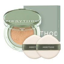 메리쏘드 릴커버 시카 쿠션, 내추럴 베이지 1개+리필 1개+(증정)시카 퍼프 2개입