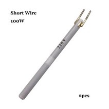 세라믹 220V 80W 60W 100W 온도 조절 도구 납땜 인두 히터 내부 발열체 908, 09 2pcs-100W Short Wire