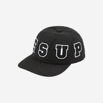 [정품] 슈프림 스펠아웃 6-패널 캡 블랙 - 21SS Supreme Spellout 6-Panel Black