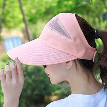 한수위 여성 썬캡 햇빛 가리개 돌돌이 챙넓은 사파리 모자