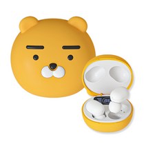 카카오프렌즈 라이언 얼굴형 블루투스 무선이어폰 캐릭터무선이어폰, 단품