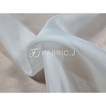 패브릭제이 대폭 라이트실키 무지 한복 노방 오간자 원단 FJ-318, 백아이보리