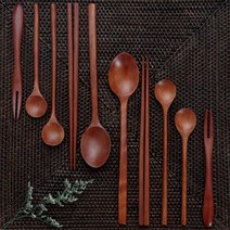 코하스리빙 옻칠나무 친환경 수저세트 조리도구 모음 한식수저세트, 9.원형주걱