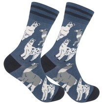 동물 Novelty 크루 양말 - 야생동물 동물원 애호가 선물 현실적인 디자인 유니 프리 Duck, Llama, Llama