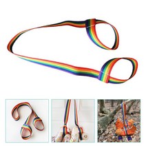 가죽 끈 스트랩 스키 캐리어 부츠 폴 롤러 슬링 숄더 캐리 요가 매트 고정 벨트 스케이트 보드 운반 얼음, [01] Assorted Color