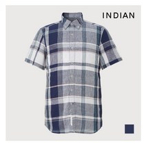 인디안 INDIAN 린넨 멀티 빅체크 셔츠_MIUNSXM4161