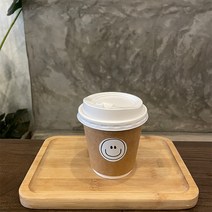 따뜻한 우유 커피 뜨거운 포장 에스프레소 테이크아웃 4온스 종이 컵 카페 일회용 잔 100, A.280ml