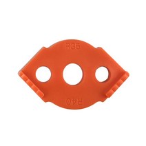 내마모성 R 각도 로케이터 도구 반원 템플릿 사진 프레임 테이블에 효율적인 안전, 14 Orange D