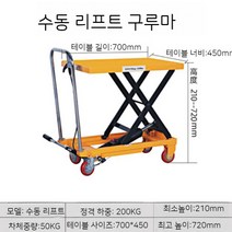 전동 리프트 상승형 전동 구루마 운반 카트 짐 옮기는 구루마카트 화훼 단지, 08. 수동식 리프트