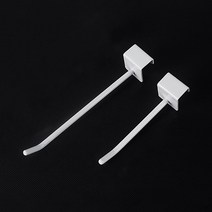 행거 후크 걸이 1선 후크 (화이트) 5cm 10cm 15cm 20cm 25cm 30cm 진열대 편의점 마트 매장 진열 용, (25cm)