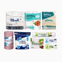 생활용품 모음 세트 베이직 [화장지 미용티슈 물티슈 키친타올], 생활용품 세트 베이직