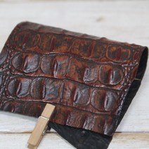 로스킨 소가죽(브라운 악어패턴)1.2mm 10평단위