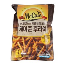 맥케인 감자튀김 5종 500g 케이준 양념 맛감자 반달감자 웨지 맘스터치 에어프라이어, 1개, 대상 맥케인 케이준후라이 500g