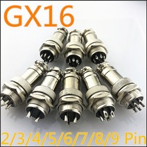 커넥터 부속품 1set gx16 23456789 핀 수 앰프 여성 16mm l70-78 원형 항공 소켓 플러그 와이어 패널 커넥터, gx16 4핀