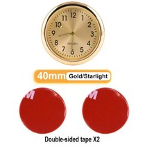 미니 시계 자동차 석영 전자 방수 자전거 오토바이 대시 보드, 40mm Gold