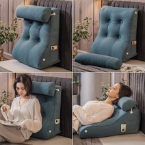 등배개 역류성 식도염 위편한 식도염 배개 쿠션, 55x60x26 둥근베개포함 미디엄그레이