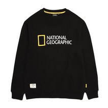 [정품매장]내셔널지오그래픽 폴하스 빅 로고맨투맨 티셔츠 카본블랙 N213USW920