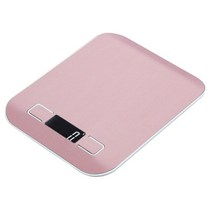 스테인리스 소재 디지털 전자 저울 주방 베이킹 드랍쉽, 03 Rose Gold 5kg 1g