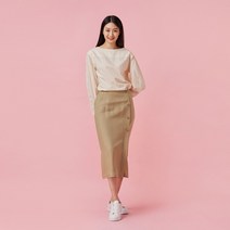 [JAJU/자주] 여 리넨 버튼 스커트_베이지