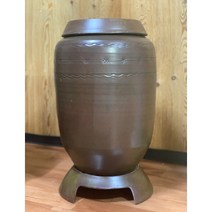 20kg용 열우물 소금 항아리 현관 간수빼는 천일염 장독대 단지 옹기 보관 방법 특허발명, 1개