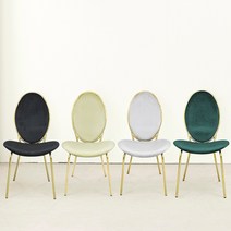 골드프레임 벨벳 의자 클레오파트라 식탁의자 1+1, 올리브+올리브