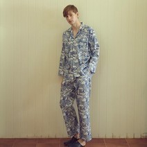 [발코니][3956-BBFHP] 사파리 파자마(men) Blue