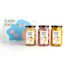 클래식 복숭아병조림 선물세트, 백도 1개 + 핑크백도 1개 SET