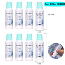 자동 실링기 업소용 가정용 커피캔 포장 비닐 접착기 수직형 수평형 밴드실러 1-10pcs 100ml diy 다이아몬드 페인팅 보존기 영구 홀드 샤인 효과 실러 다이아몬드 페인팅, 8pcs 100ml 실러